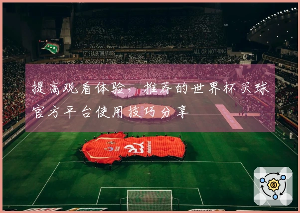 提高观看体验，推荐的世界杯买球官方平台使用技巧分享
